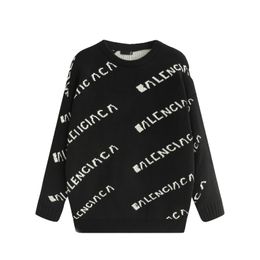 Avrupa kadın ve erkek tasarımcı kazak retro klasik lüks erkekler Kol mektup nakış Yuvarlak boyun rahat yüksek kaliteli jumper sweatshirt