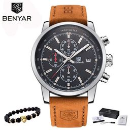 BENYAR Watches Men Luxury Brand Quartz Watch Fashion Chronograph Watch Reloj Hombre Sport Clock Male Hour Relogio Masculino 220530