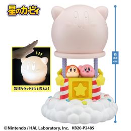 Original 23cm Kirby Touch Light Air Balloon Induction Light Table Lamp Night Light Action Figure Model Dolls Toys Kids Gifts 220702