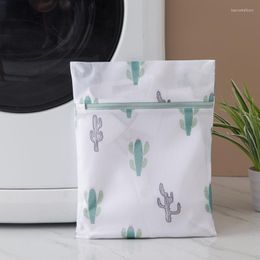 Mesh Laundry Bags Delicate With Cute Prints Travel Storage Organiser Garment Washing For Clothes Bras SMD66