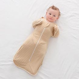 Blankets & Swaddling Baby Dual-use Anti- Sleeping Bag Spring And Summer Thin Section Gauze Born Swaddle To Prevent Scaring The SleepBlankets