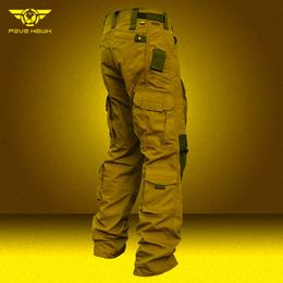Men's Pants Cargo Tactical Men Intruder Military Multi-pocket SWAT Combat Trousers Male Outdoor Wear-resistant Secret Service PantMen's