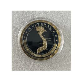Gift America Screaming Eagles Marine Corps Gold Plated Challenge USA Vieam War Veteran Collectible Commemorative Coin.cx