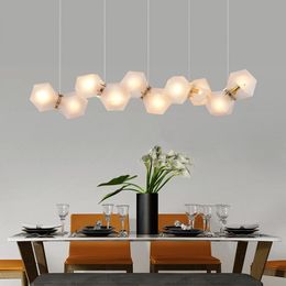 Pendant Lamps Europe Style Single Head Bull Droplight With Postmodern Glass Lamp Restaurant Personality Combination Bar LED LightsPendant