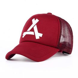 Summer Baseball Mesh Caps Hat Fashionable Sports Hiphop Trucker God Men Women A Letter Cap Garros