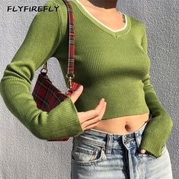 Vintage blouse women long sleeve crop top streetwear green blusas elegant ladies tops korean fashion shirt sreetwear 220402