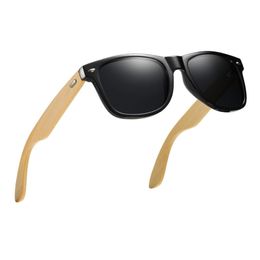 Polarised Wooden Sunglasses for Women Men 52mm Designer Sun Glasses Classic Bamboo Eyewear Wood Temple with Case