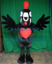 Mascot doll costume mascot New Black Rooster Chicken Mascot Costume Customizable Cartoon Halloween Theme Anime Costumes Fancy Dress kits