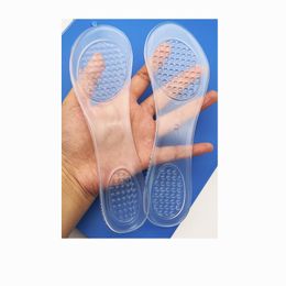 Silicone 3/4 Cushion Foot Treatment Transparent Thickened Massage Non-Slip High Heels Women Shock Absorption Anti-Wear Half Insoles 1 Pair