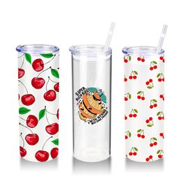 25oz Sublimation Glass Can Tumbler Ice Coffee Glass with Seal Lid and Straw Clear Or Frosted Can Cup For Father's Day Gift