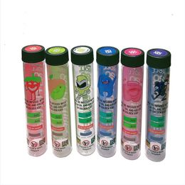 Empty Premium Roll 1 Gramme 2020 Future Pre Roll 115mm Glass Blunt Tube with Stickers Wholesale Preroll Bottle Packaging