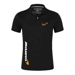 F1 Mclaren Team Racing Fans Men's Lando Norris New Summer Breathable Polo Shirts Printing Short Sleeve Comfortable