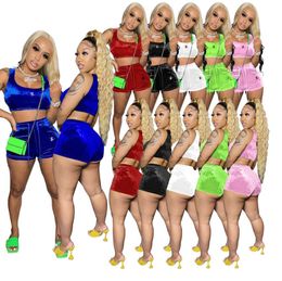 Two Piece Pants Women Tracksuits Crop Tops and Biker Shorts Sweat Suits Sexy Club Outfits Casual Tracksuit Matching Sets