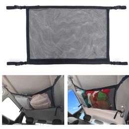 Car Organiser 1pcs Ceiling Storage Net Auto Interior Roof Cargo Black Universal Breathable Mesh Bag Sundres Pocket