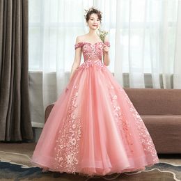 Quinceanera Dress Party Lace Embroidery Off The Shoulder Ball Gown 5 Colours Wedding Dress Plus Size