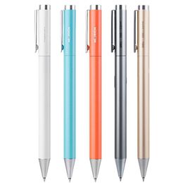 Deli Metal Gel Pen Rollerball Caneta Ballpoint 0.5MM Signing Pens for Office Students Business Stationary Supplies 5 Colors