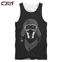 Fashion Man Tank Top 3D Dog Funny Streetwear Mens Whole body printing Oversized Tracksuit 220623