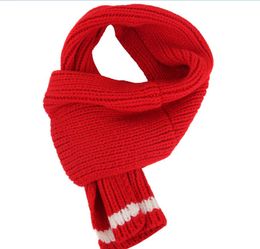 Kids Winter Scarf Fashion Knitted Soft Scarves Wrap for Toddler Boy Girls Christmas New Year Wearing