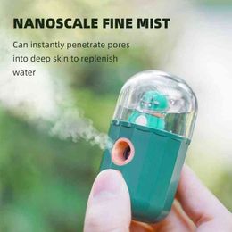 Animal Cartoon Make Up Facial Deep Moisturizing Nano Mist Sprayer 30ml Water Facial Humidifier Portable Hydration Nebulizer 220517