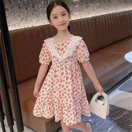 2022 Fashion Girls Dress Summer Cute Casual Kids Princess Dresses Costumes Children Party Clothes Vestidos Teen 4 6 8 10 12 Year G220518