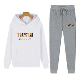 Brand Two Piece Set Trapstar Casual Fleece Tracksuit Men Women Winter 2022 Women's Sets Oversized Hooded Long Sleeve Hoodie Sport Pants Lady Suit