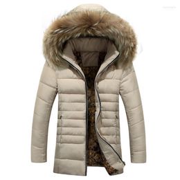 Men's Down & Parkas Jackets Men Detachable Fur Hooded Warm Coats 2022 Winter Jacket Plus Thick Outwears Parka Kare22