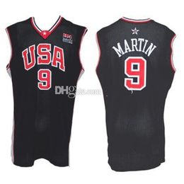 Nikivip 2001 Team USA Kenyon Martin #9 Navy Blue Retro Basketball Jersey Men's Stitched Custom Any Number Name Jerseys