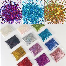 Holographic Glitter Sequins Nail Parts Decor Shiny Flakes Design Nails Accesorios Manicure Supplies For Professionals Sets 220525