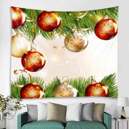 Christmas Hanging Ball Decoration Tapestry Party Carpet Mandala Bohemian Hippie J220804