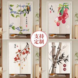 Curtain & Drapes Japanese Style Door Toilet Kitchen Partition Chinese Ink Bamboo Feng Shui NorenCurtain