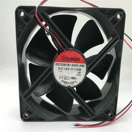 Wholesale fan: Original SUNON 12038 EEC0381B1-000C-A99 DC12V 10W two-wire cooling fan