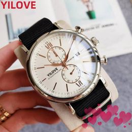 Top Quality Montre De Luxe Watch Quartz Imported Movement Men Clock Classic Good Looking Waterproof Stainless Steel Case Nylon Strap Sports Wristwatches