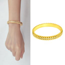 aa jewelry UK - 2022 Bangles for Women Luxury Quality Bracelet AA Cubic Zircon African Jewelry Dubai Customized Designer Custom Indian Jewellery