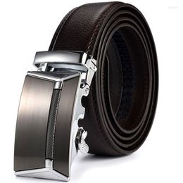 Belts Men's Jeans Automatic Buckle Cowhide Real Genuine Leather Belt Waistband Strap Men 140 150 160 170 180cmBeltsBelts Fred22