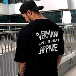 Summer Oversized Men tshirt Mens Sports hip hop Tshirt Male Gyms Fitness Bodybuilding Workout casual Short Sleeves Tees Tops 220608