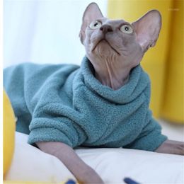 Classic Style Cat Jumper For Sphynx Clothing Autumn Winter Outfits Hairless Coat Costumes
