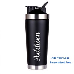 Name Custom Tumbler Personalised Water Bottle Double Layer Stainless Steel Insulated Thermos Mug Thermal Coffee Cup 220704