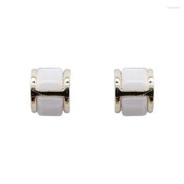 Stud Korea Design Fashion Jewellery Exquisite 14K Gold Plating Simple Opal Earrings Elegant Women's Daily AccessoriesStud Odet22 Farl22