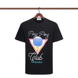 Estate Mens Designer T Shirt Fashion Brand Casablanc Womens Loose Tees Luxury Couples Street Hip Hop Maglietta manica corta Taglia S-2XL