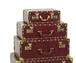 can custom Brown Flower beau case suitcase travel watch Carrying briefcase handle grid Luggage Handbags Shoulder Bags Purse jewel box trunk