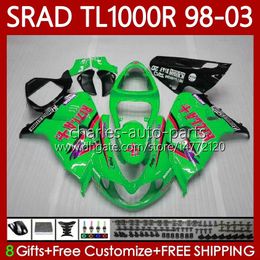 Body Kit For SUZUKI SRAD TL1000 R TL-1000 TL 1000 R TL1000R 98-03 Bodywork 118No.131 RIZLA green TL-1000R 1998 1999 2000 2001 2002 2003 TL 1000R 98 99 00 01 02 03 OEM Fairing