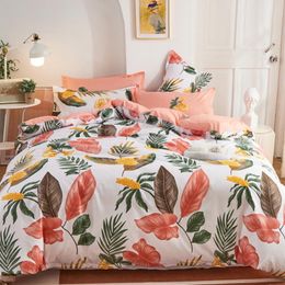 Bedding Sets Evich Countryside Style Big Leaf Pattern Luxury 3Pcs For Single Double King Size PIllowcase Bedroom Sheet ComforterBeddingBeddi