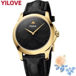 Top Brand Superior Quality Watch Quartz Imported Movement Clock Women Waterproof Black White Pink Genuine Leather Strap Business Luxury Gifts Wristwatches