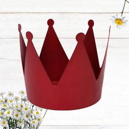 Gift Wrap Waterproof Crown Box Delicate Flower Wrapping Metal Texture Creative Crown-shaped ForGift