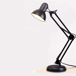 Table Lamps Homhi American Industrial Style Black Reading Vintage Night Lamp Office Desks Accessories Room Study Nordic Light HDL-003 KCTabl