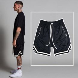 Mens Casual Shorts Summer Running Fitness Fastdrying Trend Short Pants Loose Basketball Training Pants 220526