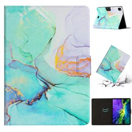 Flip Leather Cases For Ipad 10.2 10.5 Air Air2 9.7 Ipad Pro 11 Air4 10.9 Marble Geometry Patchwork Geometric Stone Rock Card Slot Wallet Cover Holder Stand Tablet Purse Bag