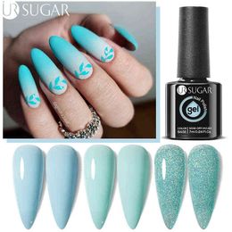 Nail Gel Toy 3pcs Glass Bottle Polish Set Colour Series Glitter Semi Permanent Soak Off Uv Art Manicure 0328