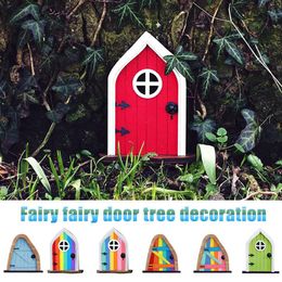 Decorative Objects & Figurines Cute Miniature Fairy Gnome Window Door Elf Home Yard Art Garden Sculpture Statues Decor Tree