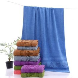 New Bath Towels 100% Cotton face towel Cotton Fibre Natural Eco-friendly Embroidered Bath Towel hand towel 140x70cm 210318